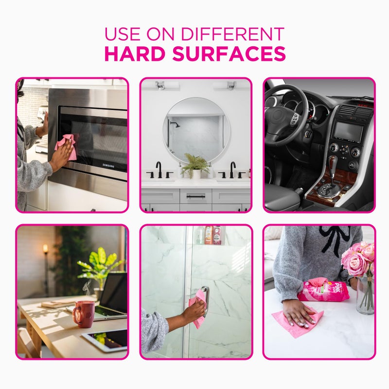 Stardrops The Pink Stuff Miracle Multi-Purpose Cleaning Wipes - 216 Count - Tough on Grease, Grime, and Dirt - All-Purpose Cleaner for Kitchen, Bathroom, and More - Image 5